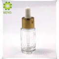 Thick bottom round shape gold cap 10 ml glass bottle with dropper